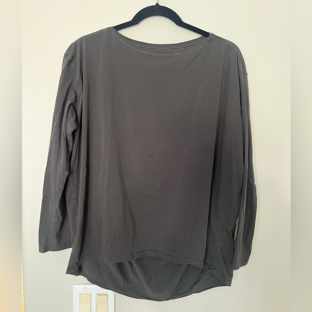 CRZ Yoga Long Sleeve Workout Shirt Melanite Small
